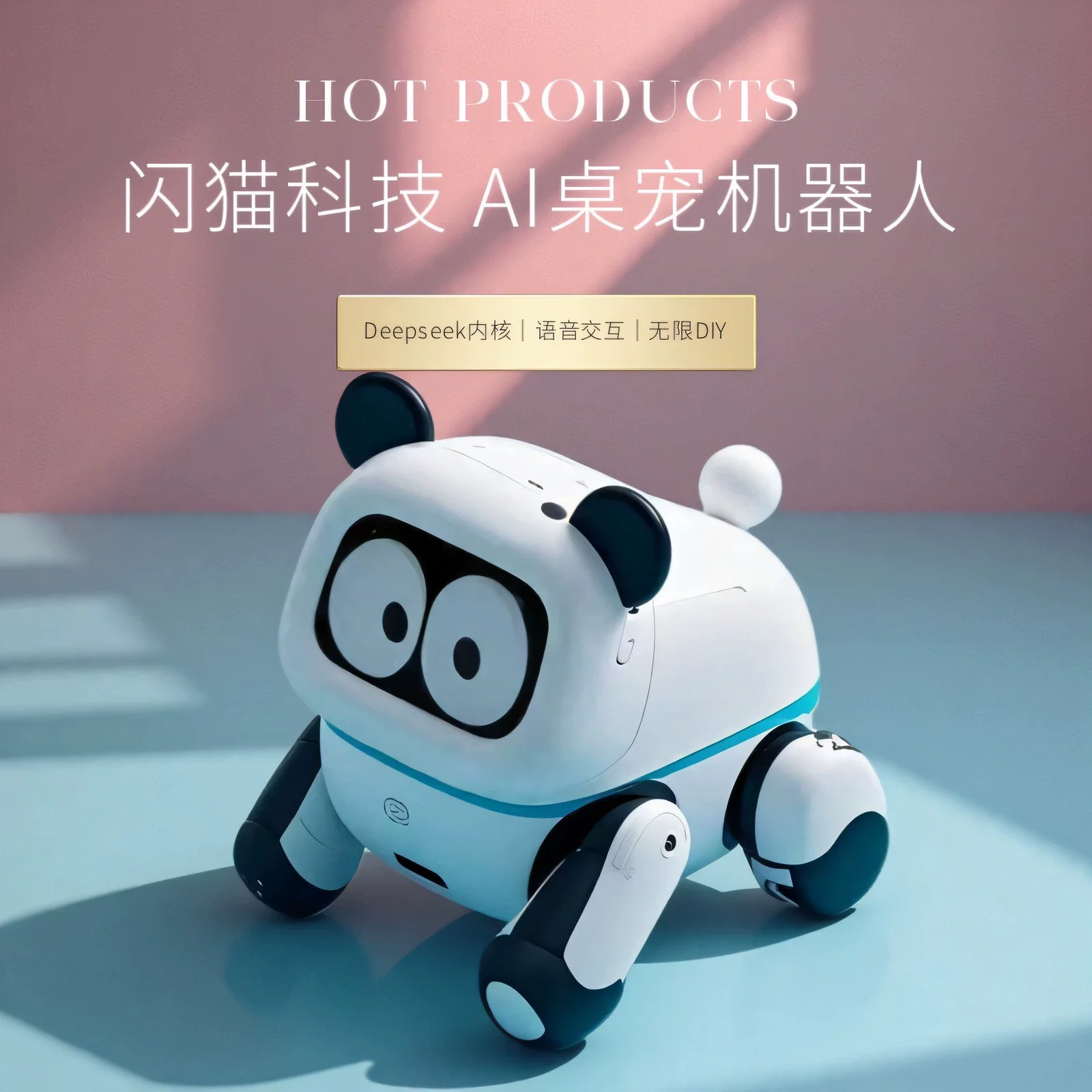 AI Robot Pet Voice Awaken Voice Interaction Deepseek Internally Installed Intelligent Robots Voiceprint Recognition Custom Gift