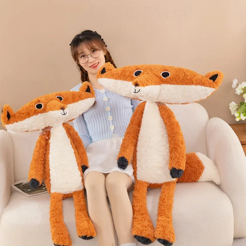 

Large size Furry Dewa Fox Plush Toy Lovely Stuffed Animal for Birthday Xmas Gift Soft Sleeping Pillow Buddy for Girls and Boys