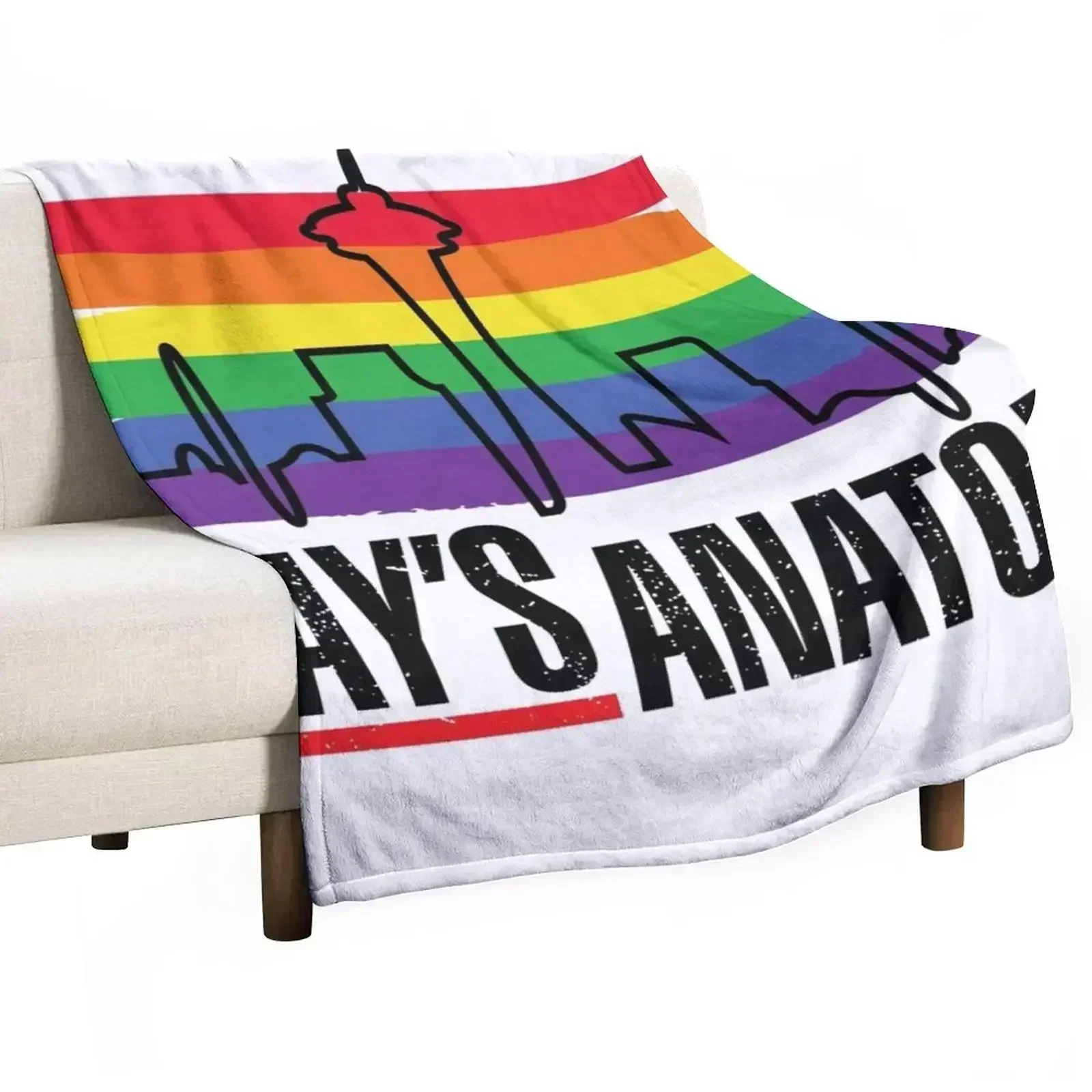 Gay's anatomy logo (Heartbeat skyline) Throw Blanket wednesday Nap Beach Plaid on the sofa Luxury Thicken for winter Blankets