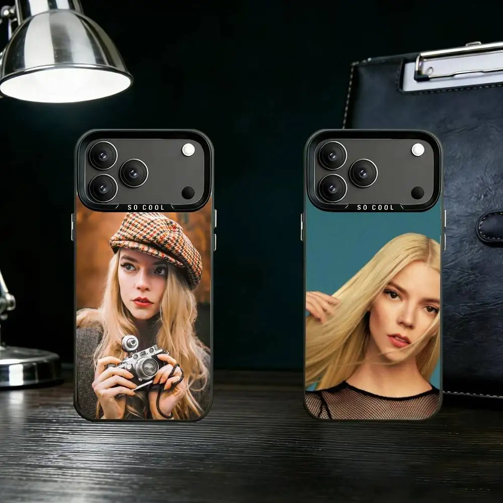 

Actor A-Anya T-Taylor J-Joy Phone Case For iPhone 17 16 15 14 13 12 11 Pro Max Plus Silver Matte Black Cover