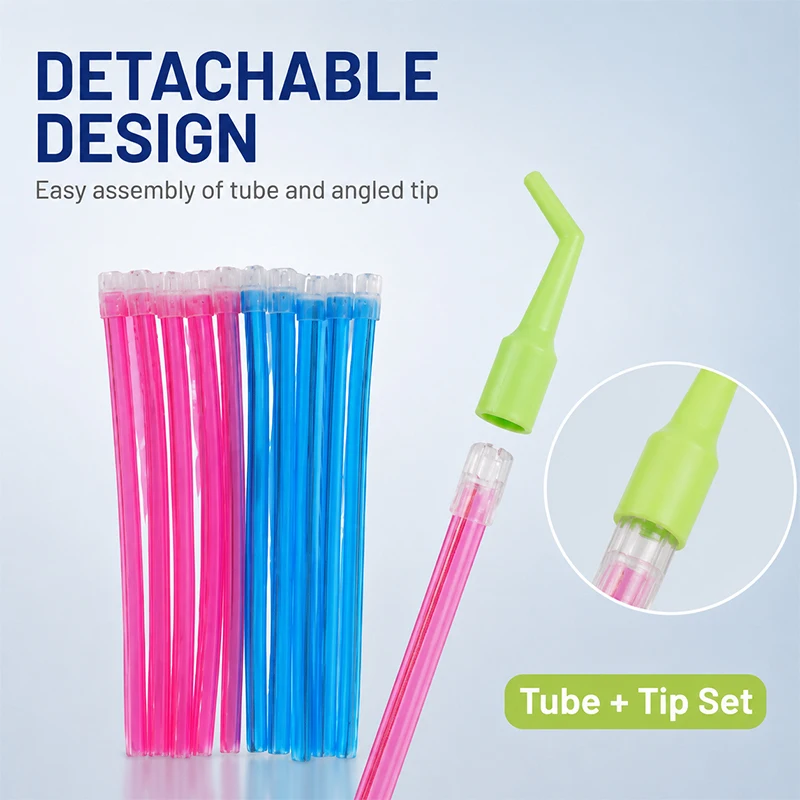 30pcs Disposable Suction Tip Conversion Head Autoclavable Saliva Ejector Adapter Bend Pipe Dentist Tool
