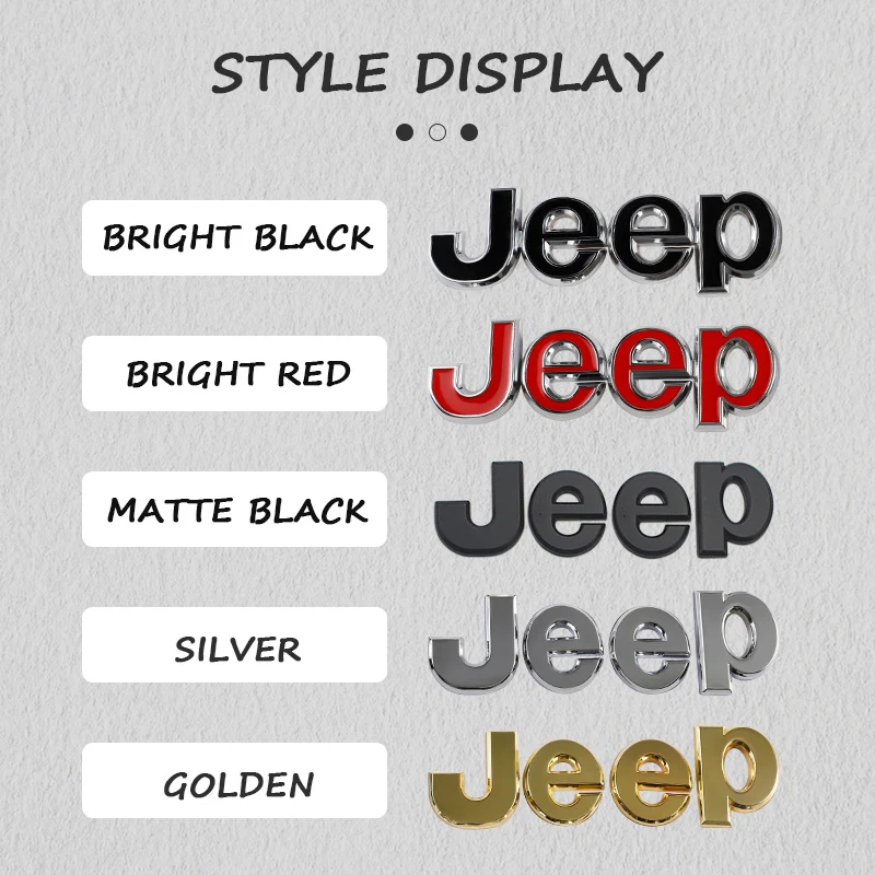 

Car Front and Rear LIMITED 4X4 Logo Car Grille Badge Sticker Accessories for Jeep JPB Renegade Wrangler JK Compass Grand Cheroke