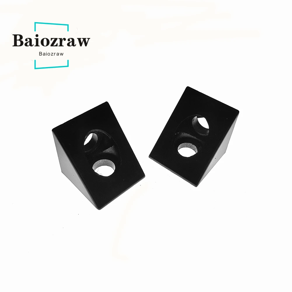 1515/2020 V-slot Black Angle Connector 90 Degree Angle Bracket for Aluminum Profile EU for VORON 2.4/0.1 3D Printer Openbuilds