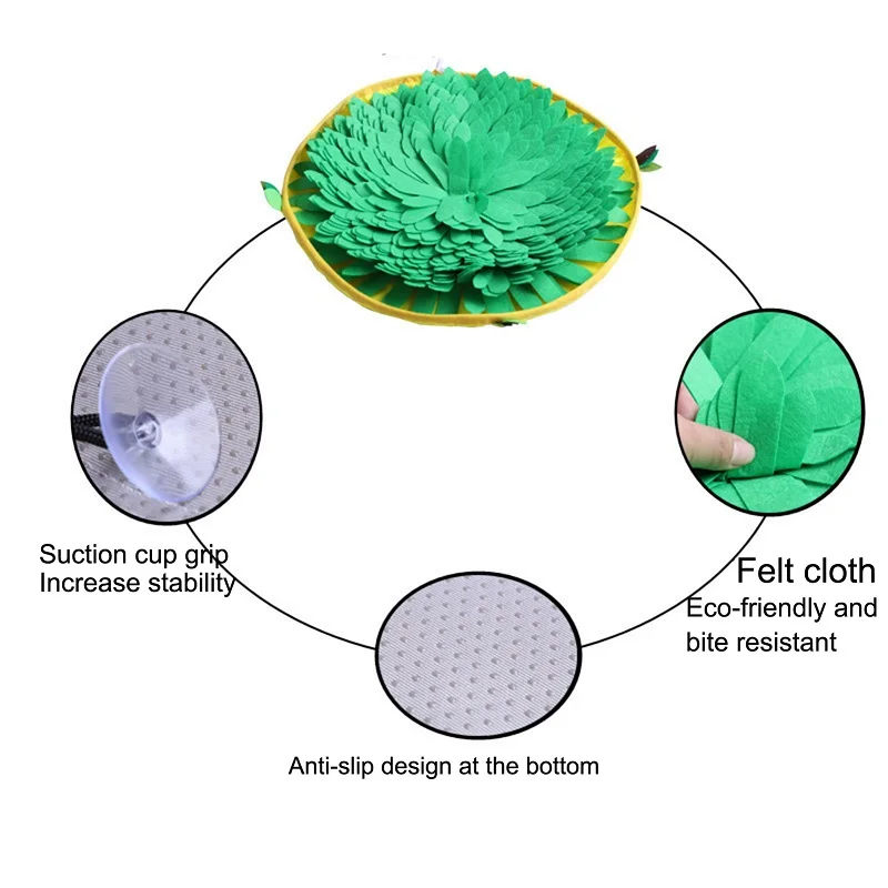 Pet Sniffing Mat Non-slip Bottom Smell Training Pad Washable Foraging Blanket Dog Snuffle Toy Pet Supplies