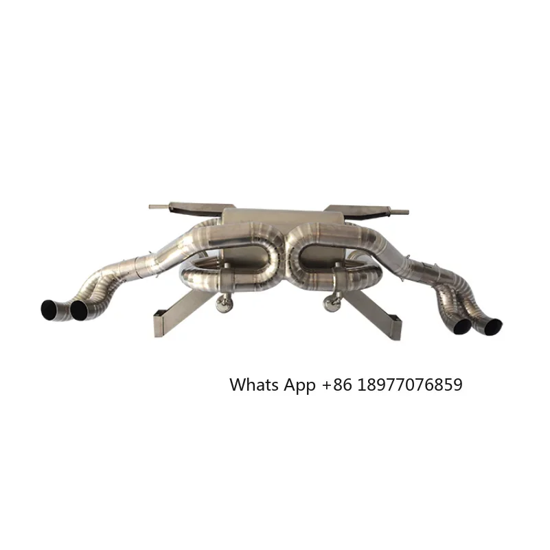 Lamborghini Gallardo LP550 LP560 LP570 2009-2014 Racing Exhaust Muffler System With Valve Titanium Alloy Exhaust Manifold