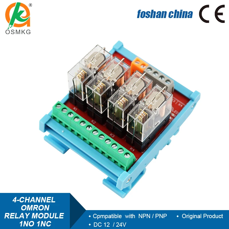 4-Channel 1NO 1NC Relay Module PLC Expansion Board for Street Lights Control PLC