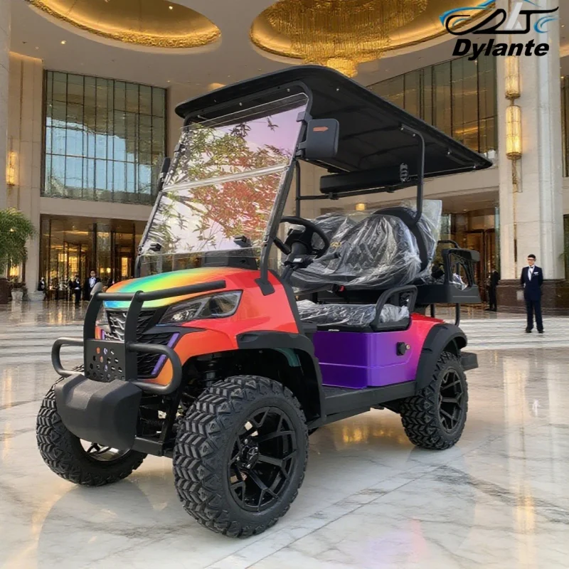 Chinese Hot Sale 2 4 6 8 Seater 72V 5KW AC System CE Approved Sightseeing Electric Golf Cart 30% Max Driving Slope
