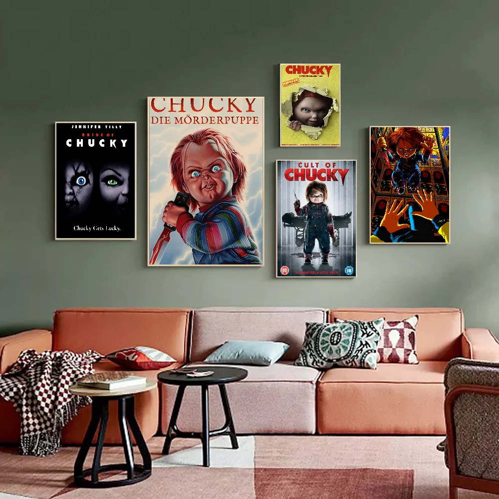 

C-Chucky Horror Movie Anime Posters Sticky Whitepaper Prints Posters Artwork Kawaii Room Decor