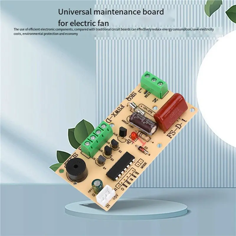 【FITTING】2X Electric Fan Universal Repair Board Universal Modified Circuit Board Control Board Repair Board With Remote Control