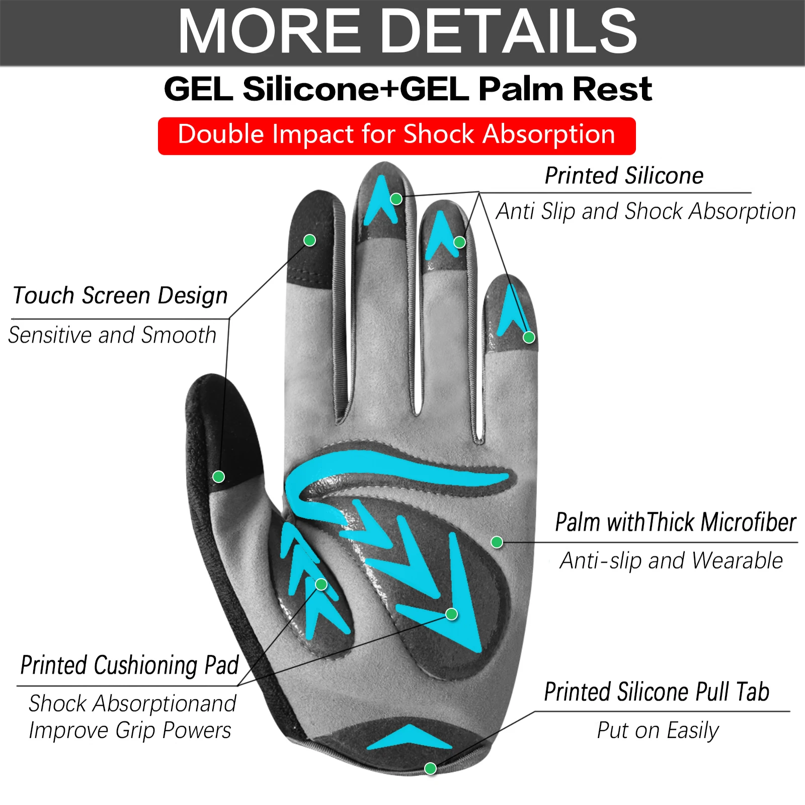 Thumbnail 3 - #74 Microfiber Cycling Gloves List of Top Picks
