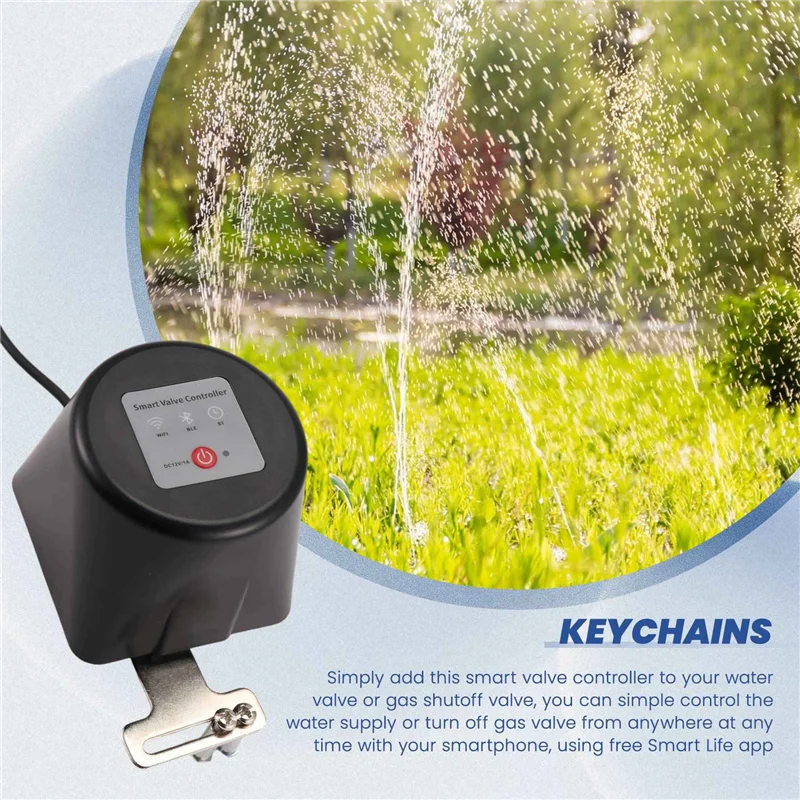 Fresh 2X Tuya WIFI Smart Gas Valve Garden Water Shut Off Timer Irrigation Controller With Alexa Google Smartlife EU Plug