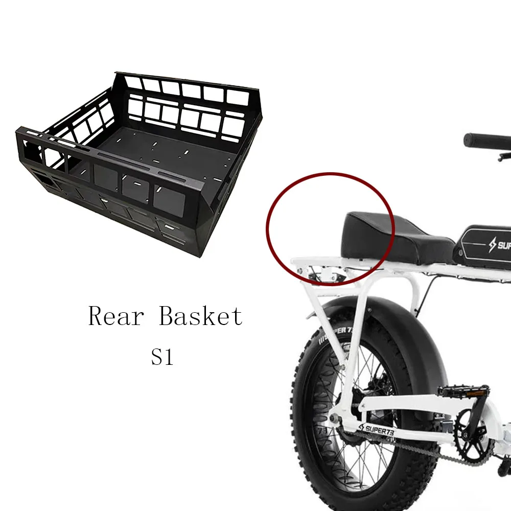 New Rear Basket Fit Super 73 73-S1 Storage Basket For SUPER73 73-S1 73S1 73 S1