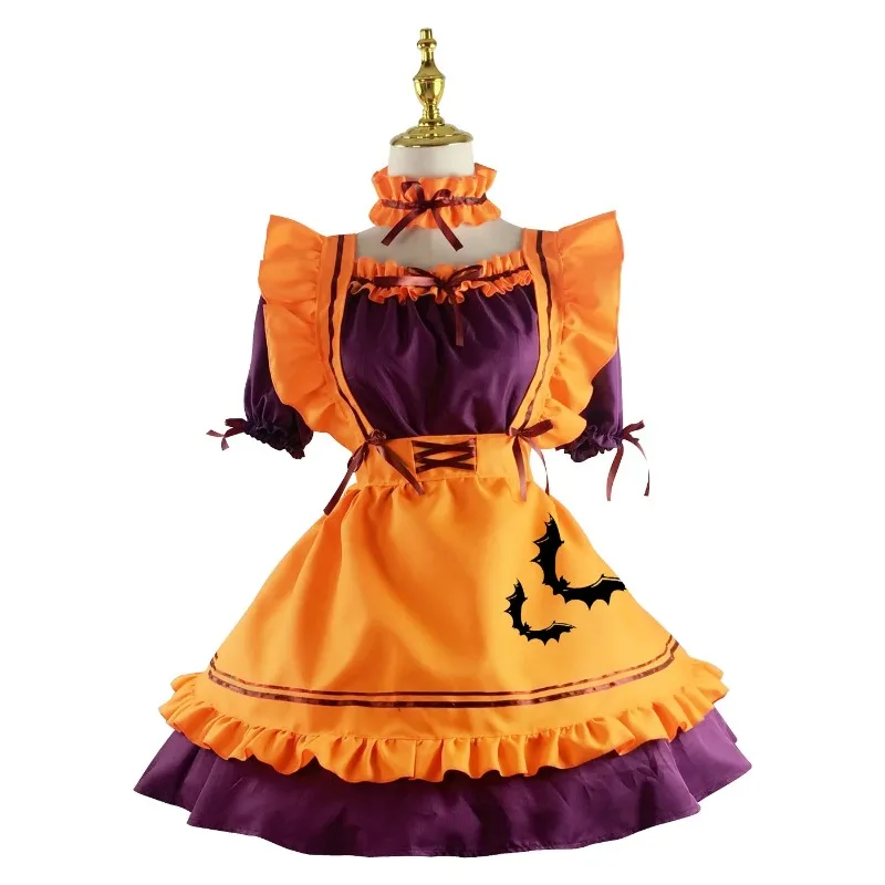 Sweet and Cute Embroidery Cosplay Costume - Delicate Restaurant Maid Dress for Anime Role Play Halloween Costumes for Maid