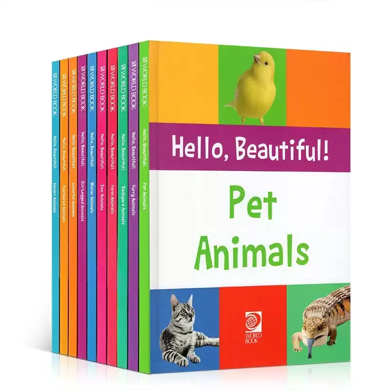 

Hello, Beautiful! Animals Hello Beautiful Animals 10 Volumes English Animal Science Picture Books