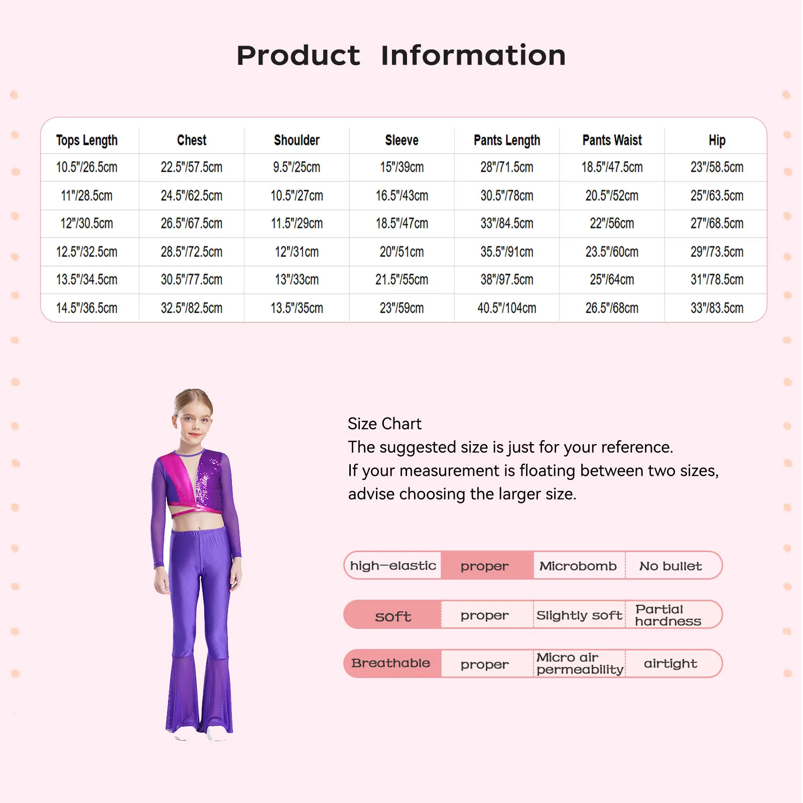 Traje de baile Cha-cha de salón de dos piezas para niñas, Top corto de lentejuelas metálicas de manga larga con pantalones de malla transparente, ropa para actuaciones en escenario