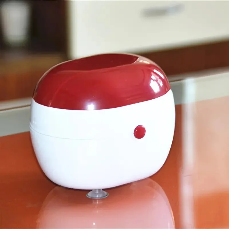 Compact Ultrasonic Denture Cleaner for Retainers, Mouth Guards, Braces - Auto Cleaning, Filtration, Battery-Free, Portable Oral