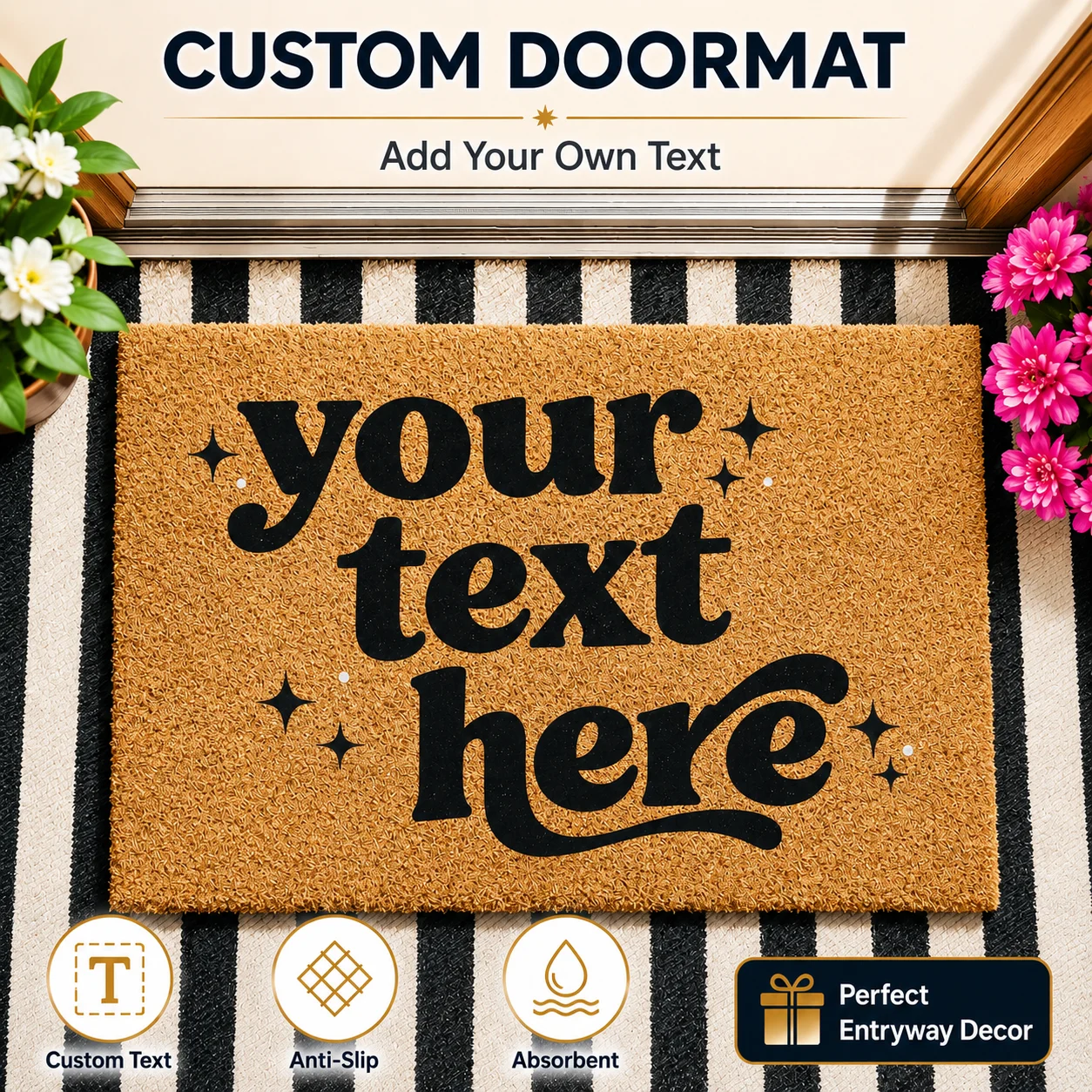 Dywanik z własnym tekstem, wyc – Home Textiles Logo recenzja i cena