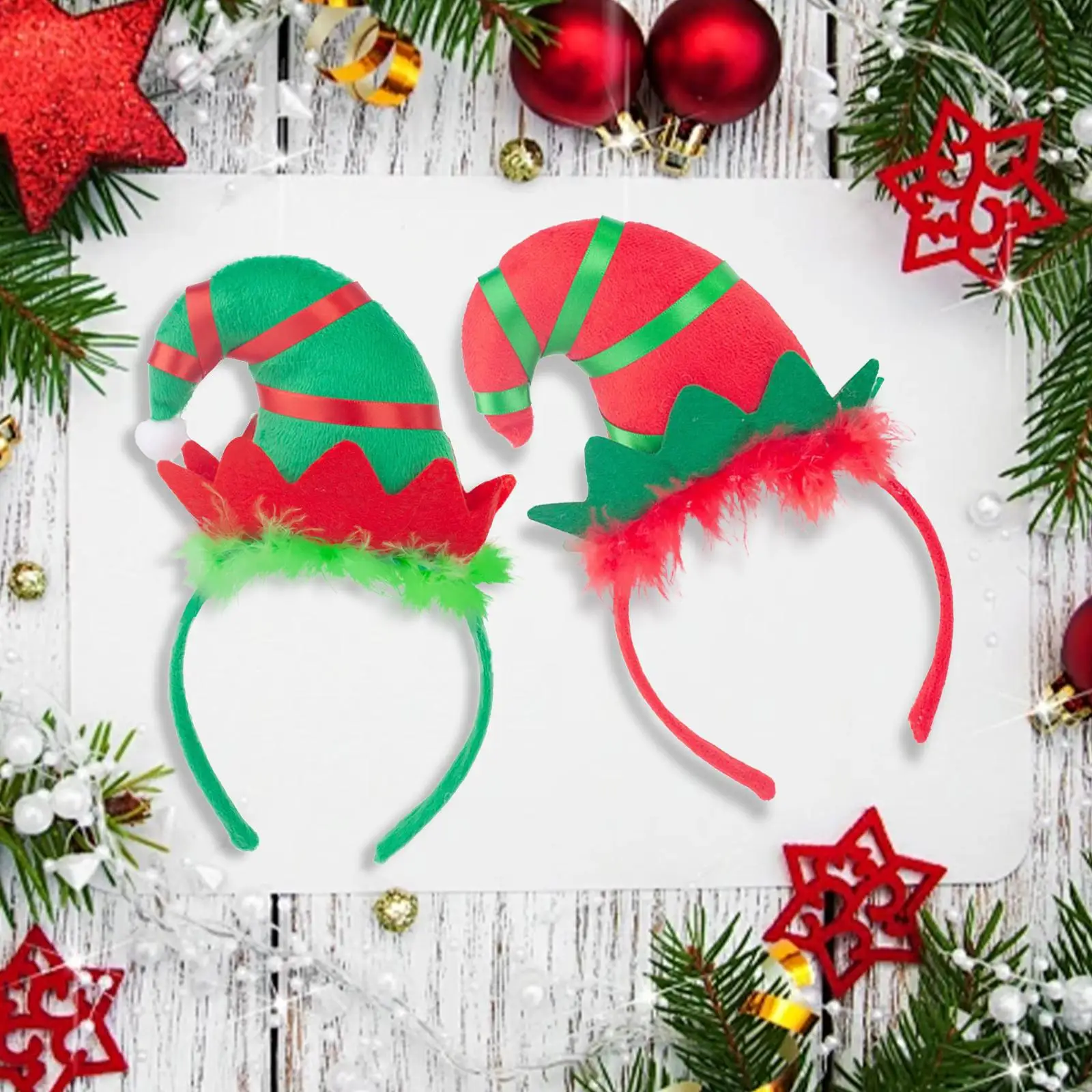 Chapeau d'elfe, bandeau pour cheveux, chapeau de noël, accessoire de Costume d'elfe pour cadeaux de fête, habiller les vacances d'halloween pour enfants