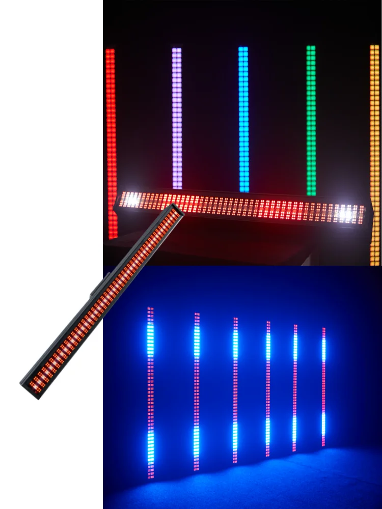 LED Bar Stroboskoplicht RGBW 4in1 96 Pixel DMX Superhelles Wash Bar Stroboskop Bühnenlichteffekte