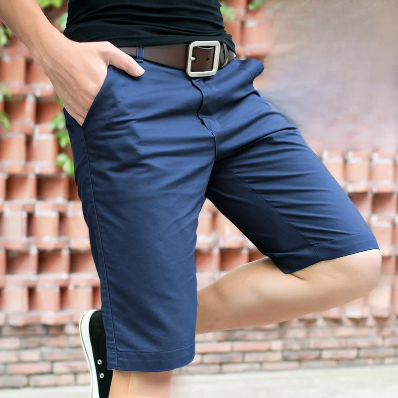 

Мужские летние повседневные шорты-бриджи из хлопка с прямым кроем, средней посадкой, молодежные, модные, в стиле рабочей одежды