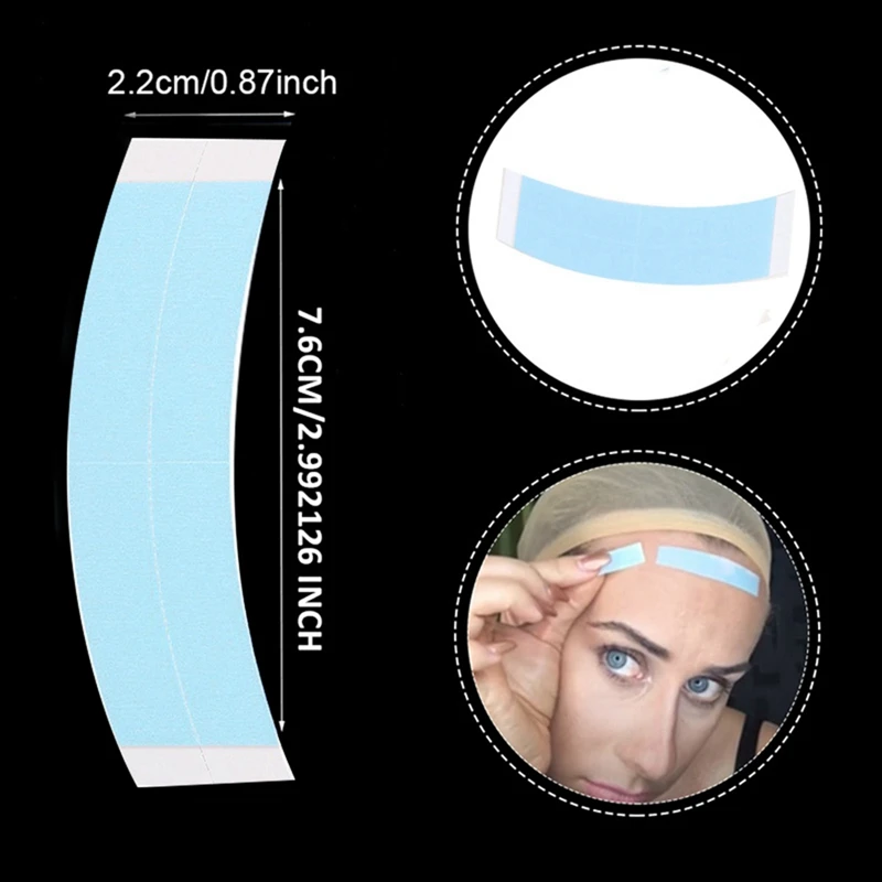 36 Stk/zak Super Sterke Duo-Tac Pruik Dubbele Tape Slitten Lijn Zijdige Zelfklevende Verlenging Haar Strips Voor Toupet/Kant Pruik Duurzaam