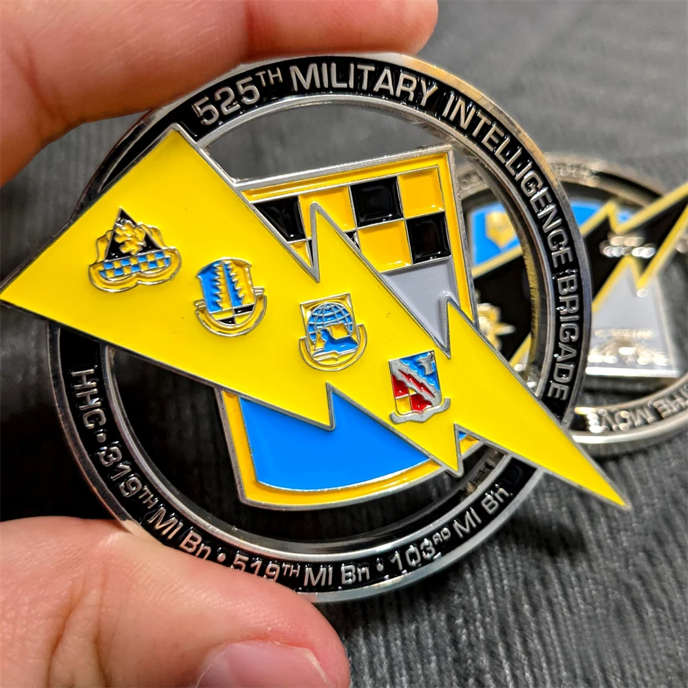 Air Force Club Government Military Veteran 3D Custom Design Soft Hard Enamel Metal Badge Challenge Coin Wholesale  Zinc Alloy