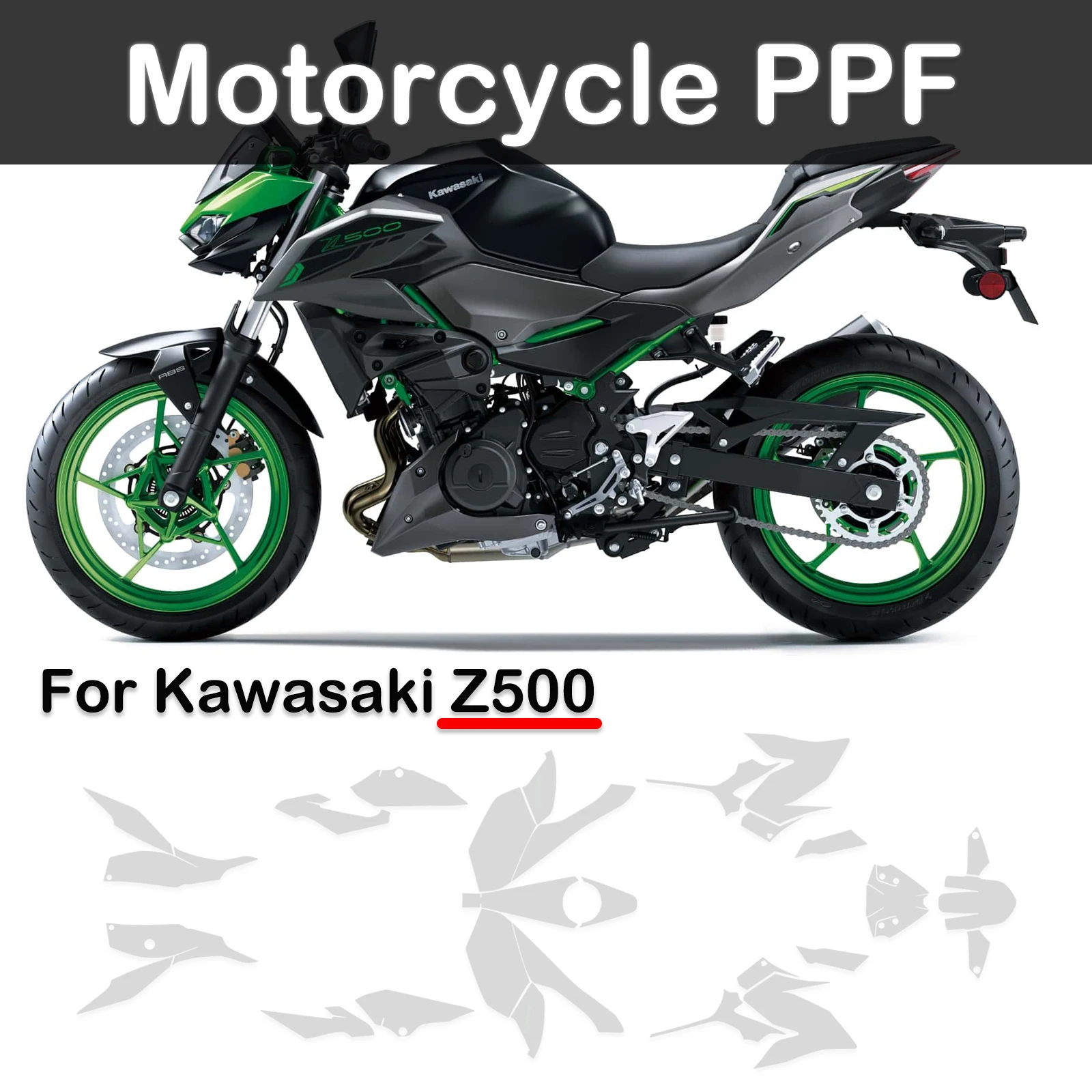 

TPU PPF FOR Kawasaki Z500 Protective Film ANTI-Scratch Z 500 Self-Healing Paint Protection GLOSSY MATTE Tank Anti-scratch Film