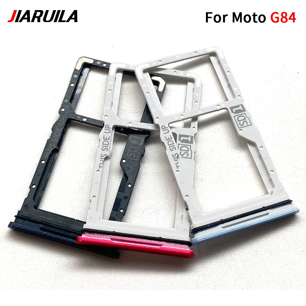 NEW SIM Card Holder Tray chip slot drawer Holder Adapter Socket Parts For Moto G04 G04S G54 G73 G84 (Dual & Single)