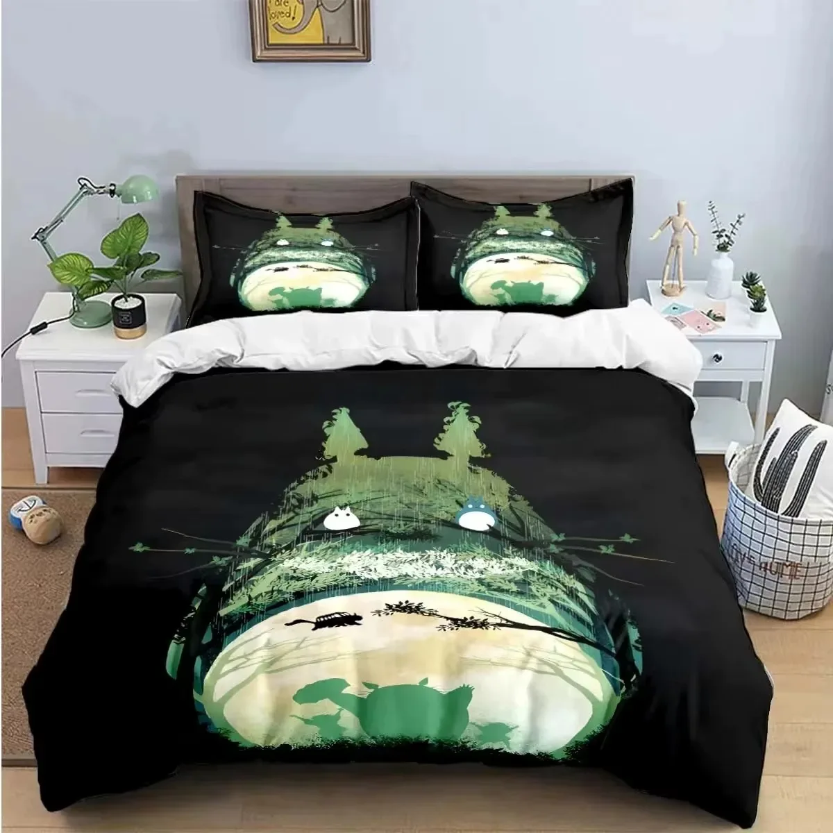 Chinese C-Chinchillas Cat Fashion Anime Digital Printing Bedding Set Duvet Cover Comforter Bed Youth Kids Girl Boys Gift