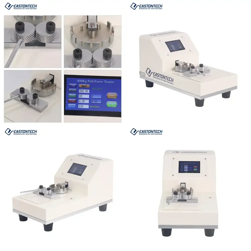 2026-Wire Harness Test Machine 300KG Terminal Tensile Tester Pulling Force Tester Cable Manufacturing Equipment