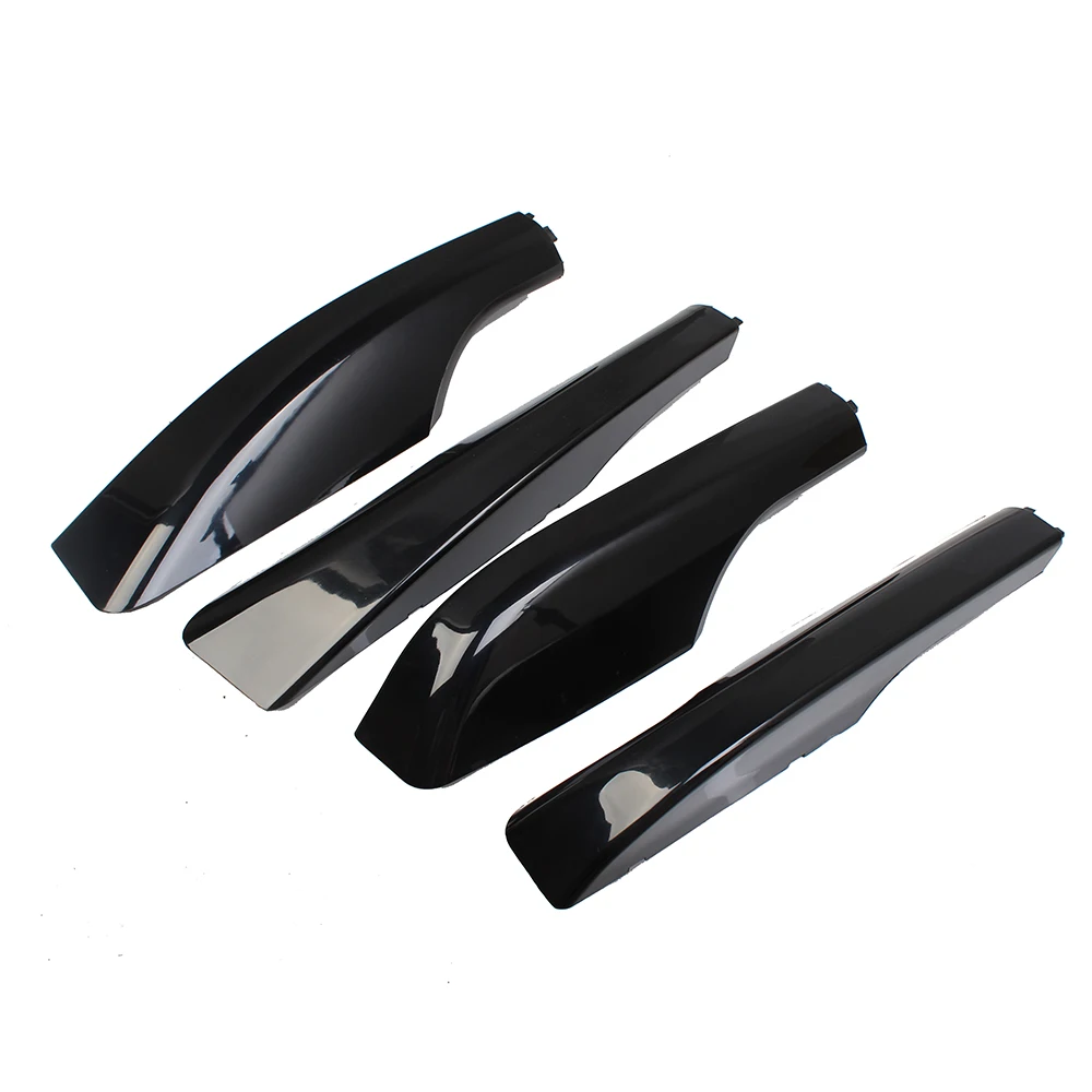Black/Silver ABS Roof Rack Bar Rail End Protection Cover Shell 4PCS For Toyota Land Cruiser LC200 FJ200 2008-2018 2019 2020 2021