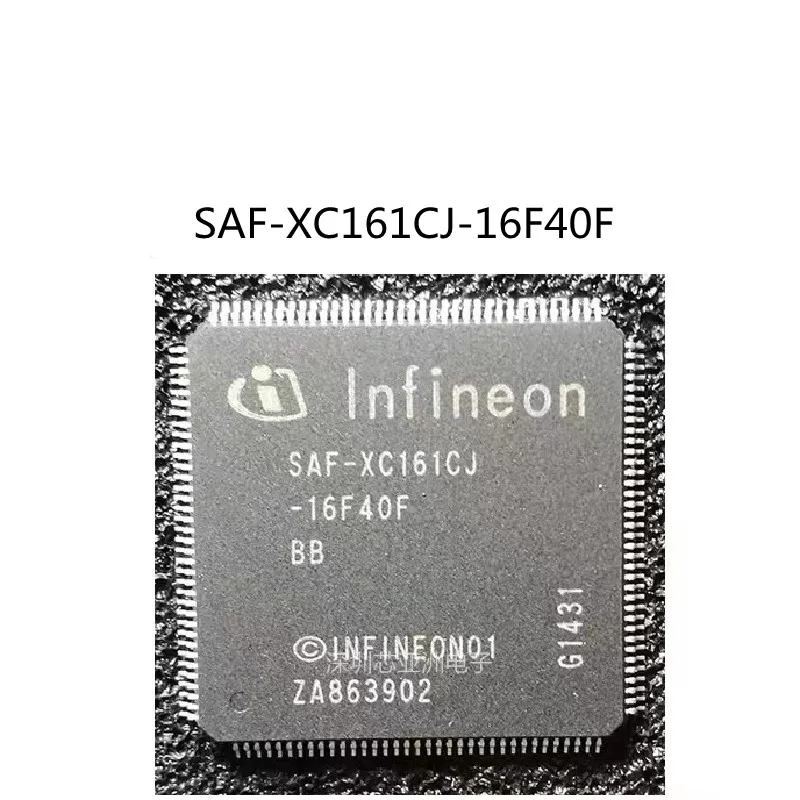 

100%New original SAF-XC161CJ-16F40F SAK-XC161CJ-16F-40F QFP-144 Automotive microcontroller is suitable