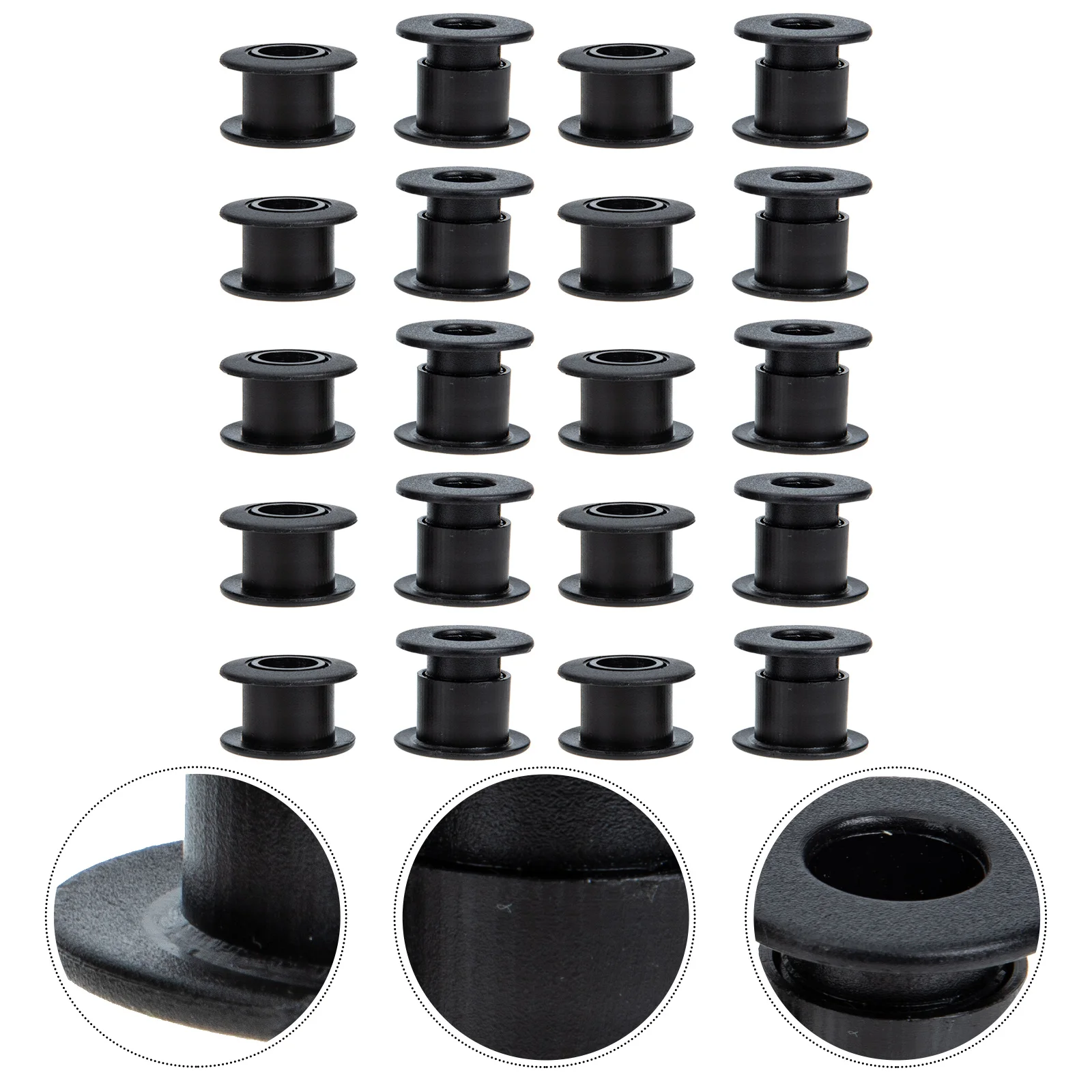 10 Pairs Foosball Accessories Table Football Tabletop Bushings Universal Rod Bearings Fun Games Supplies Parts Plastic