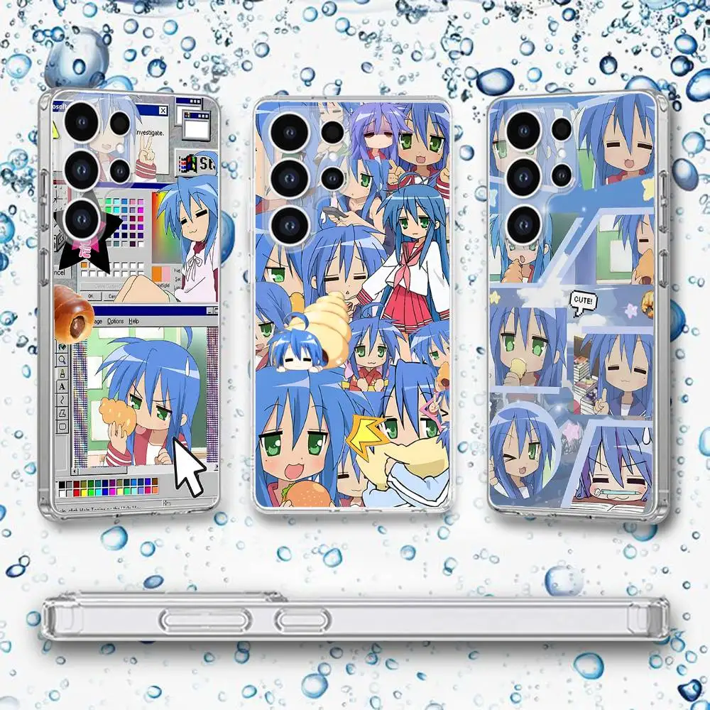 

Konata Izumi L-Lucky S-Star Phone Case For Samsung Galaxy A,71,70,52,51,40,31,50,50S,30S,21S,12,10,Note20ultra Transparent Cover