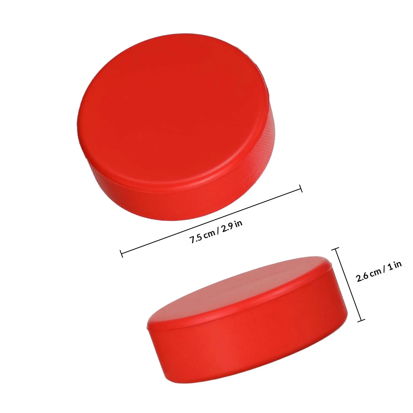 6pcs Soft Lightweight Foam Hockey Pucks for Indoor Outdoor Training, Skill Development & Floor Games