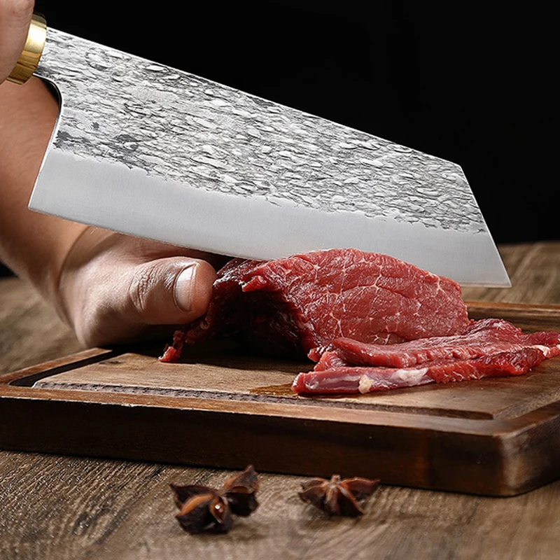 Professional Chef Knife With Box. Kitchen Japanese-style Knife. Hand-forged From High-chrome Carbon Stainless Steel Chefs Knife