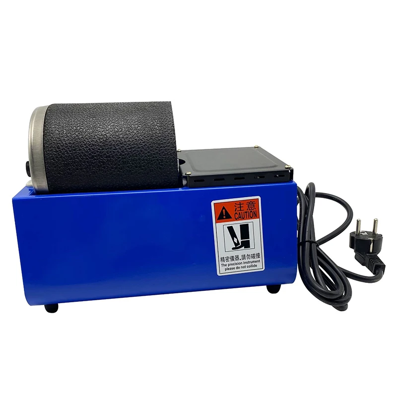 Electric Polishing Machine Wenwan Buddha Beads Polishing Low-Speed Roller Rubber Barrel Polishing Machine Mini KT90