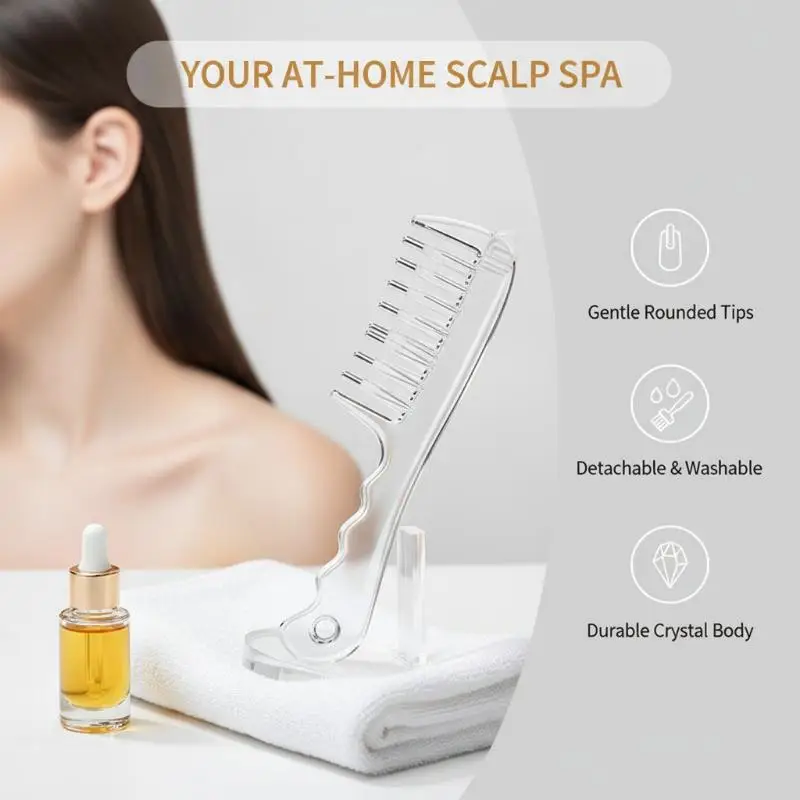 1 Stück Kopfhautmassage-Applikatorbürste, Haarkamm zur Aufnahme von ätherischen Ölen, nachfüllbarer Öl-Haarkamm für Haarpflege und Haarwachstumsbehandlung – Detail 18