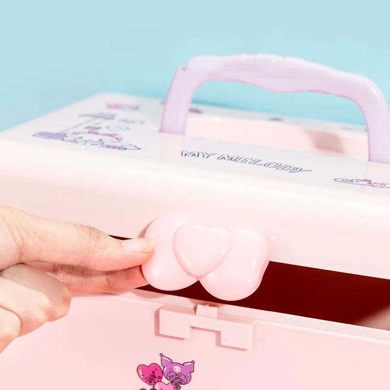 Hello Kitty Kuromi Melody Cinnamoroll Cartoon Toolbox Geneeskunde Opbergdoos Thuis Opbergdoos Randapparatuur Kamer Versierd