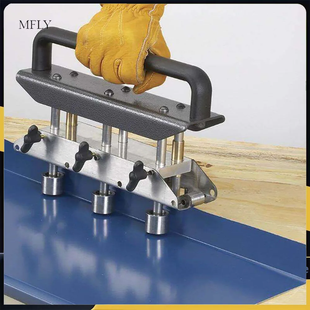 0‑90 Degree Angle 16‑102MM Sheet Metal Bending Tool Manual Bending Equipment 3 Station Edge Roller Bending Machine