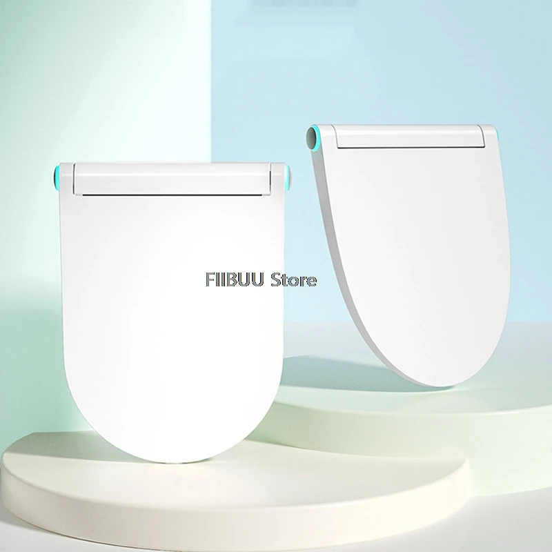 

Electric Smart Bidet Toilet Seat Cover Adjustable Seat Temp Night Light Intelligent Toilet Seat Cover Slow Close Lid Elongated