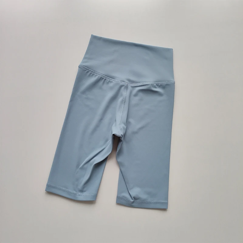 Hochgeschnittene Gaoshi-Thread Nude Sport-Lauf-Yoga-Caprihose für Damen, Schnelltrocknende Fitness-Laufshorts, Sommer-Hot-Shorts – Detail 4