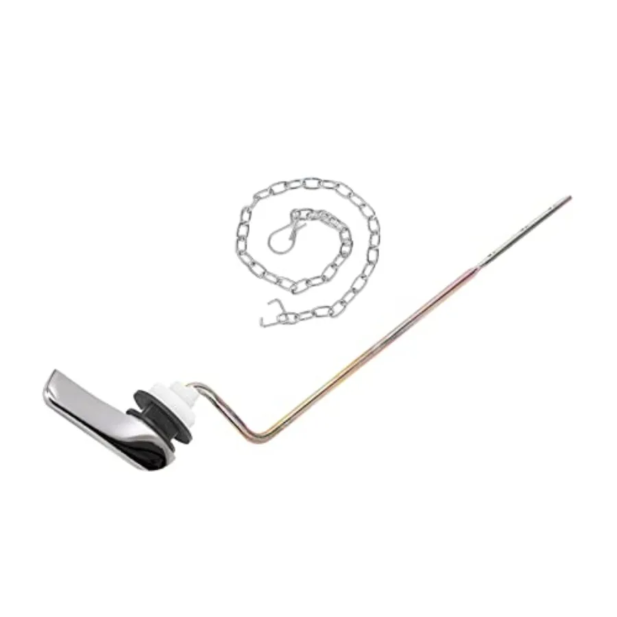 

Toilet Handle Replacement Kit, Side Mount Toilet Trip Levers with Seal Gasket and Nut, with Stainless Steel Flapper Chains, Uni