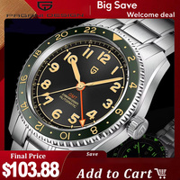 2025 New PAGANI DESIGN NH34 GMT Men's Automatic Mechanical Watch Stainless Steel Sapphire 20Bar Diving reloj hombre PD1784