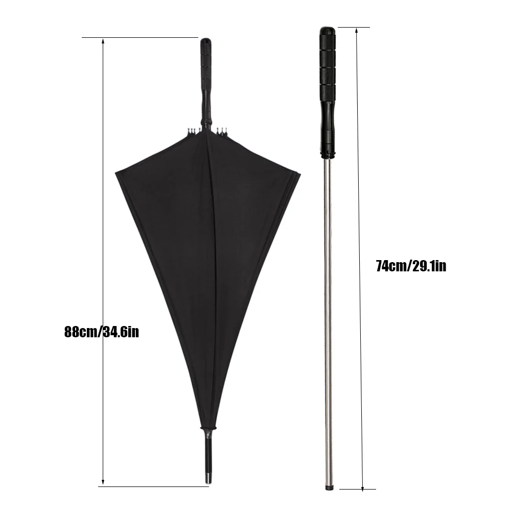 Self-Defense Long Handle Aluminum Stick Umbrella for Hiking Walking Business Leisure Use Windproof Suitable for All Weather