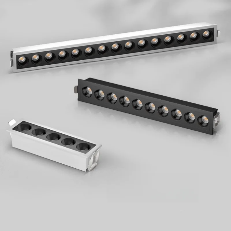 

Led Linear Light 10W 20W 30W Dimmable Recessed Strip LED Ceiling Lights COB LED Downlights AC85~265V Indoor Lighting