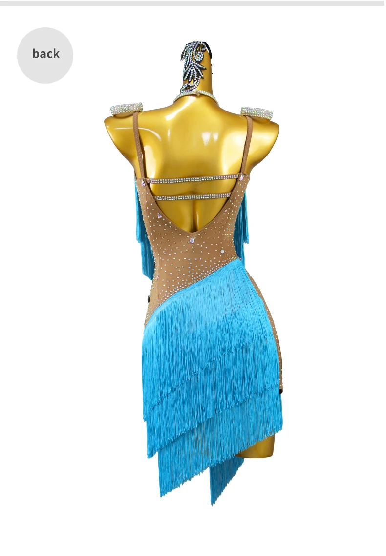 Damen-Kleid Karnevalskostüm Mädchen Sexy Ballsaal-Tanz-Wettbewerb Lateinamerikanische Kleidung Elegantes Bühnen-Abschlussball-Outfit 2026 Party-Auftrittsanzug – Detail 11