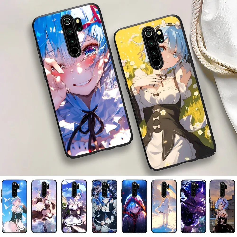 Re0 R-Rem Phone Case For Redmi 5 6 7 8 9 10 Plus Pro 6 7 8 9 A GO K20 K30 K40 Pro Plus F3 Fundas