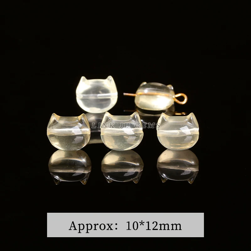 Natural Lemon Quartz Citrine Carved Loose Spacer Beads