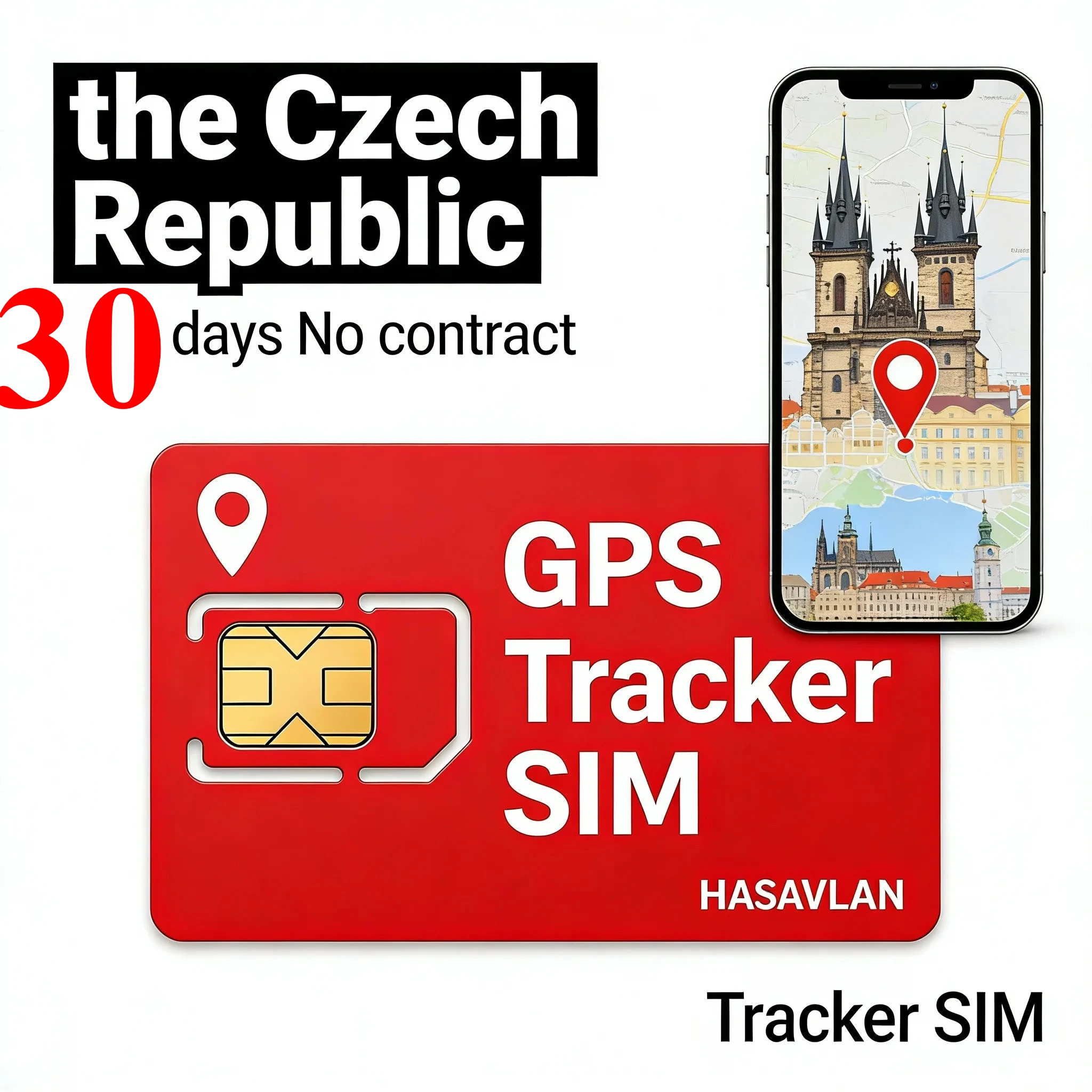 4G Tracker SIM Card, Standard/Micro/Nano LTE Cat1 IoT No Contract, 30MB/30 Days for Mini A11 GT08, ZOVAGOLO CZECH REPUBLIC